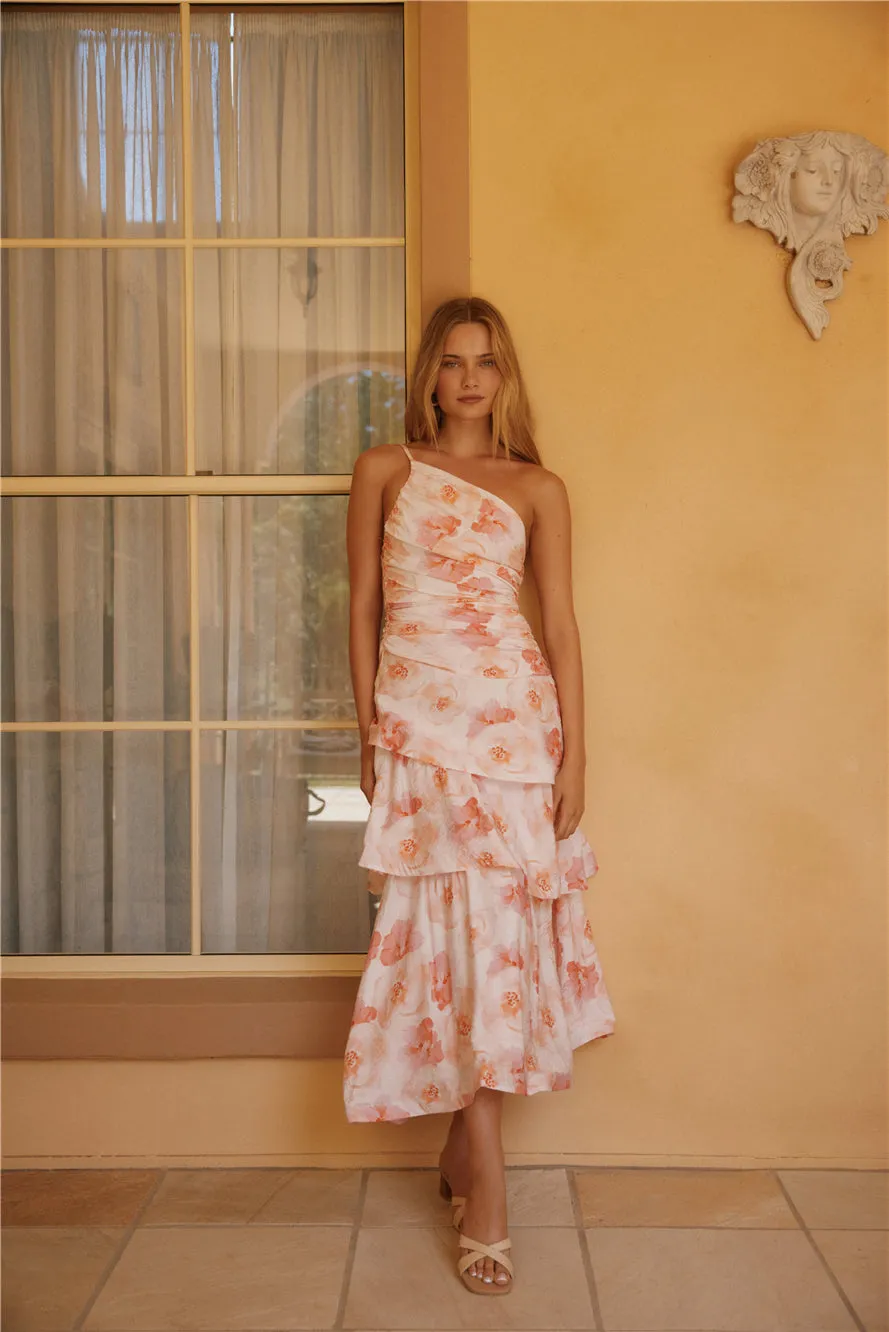 Lush Cascade Pink Floral Maxi Dress