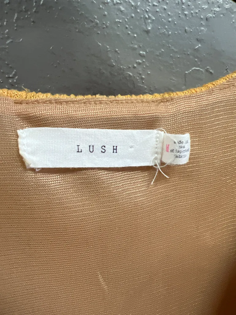 LUSH FAUX WRAP DRESS