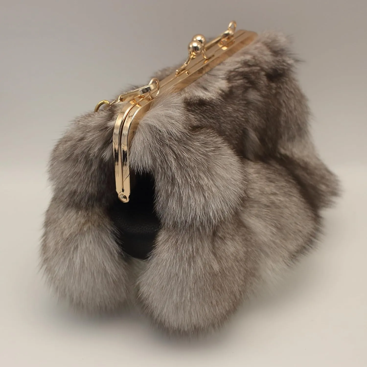 Luxurious Real Fox Fur Handbag - Elegant Winter Accessory