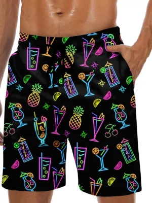 Lzzidou Men's Swim Trunks 8 Inch Inseam Mesh Lining Board Shorts Quick Dry Bathing Suit