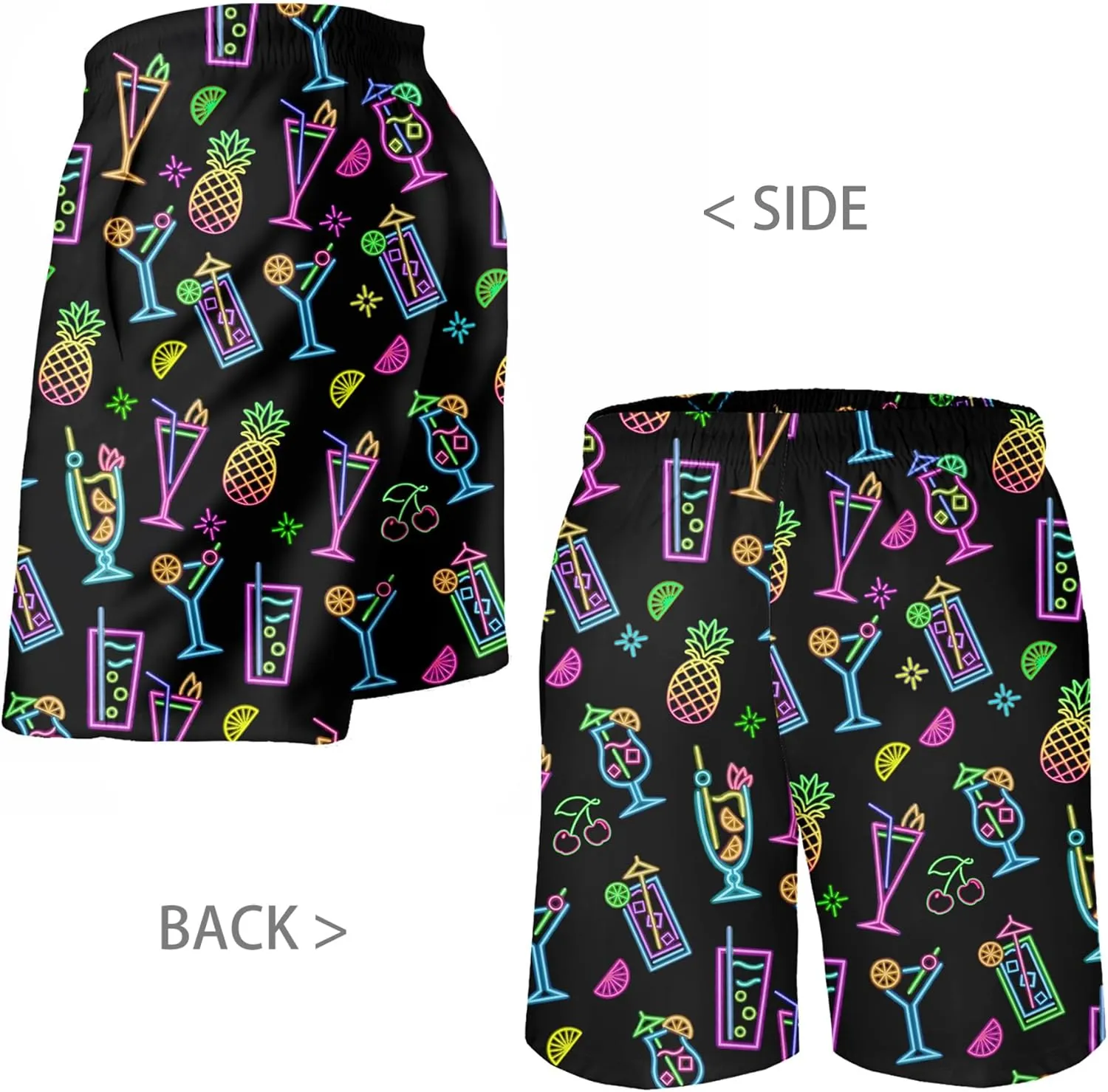 Lzzidou Men's Swim Trunks 8 Inch Inseam Mesh Lining Board Shorts Quick Dry Bathing Suit