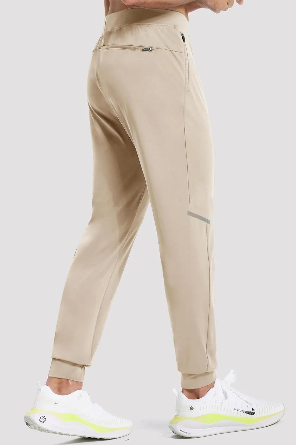 M MAROAUT Men's Performance Joggers with Zipper Pockets, Stretch Sweatpants for Gym Workout Track Running Athletic Pants