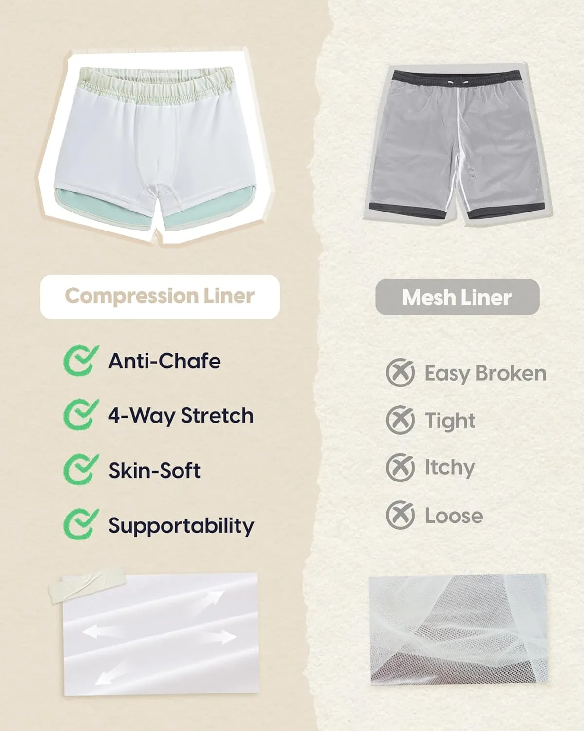 maamgic Boys Swim Trunks with Compression Liner Vintage Swim Shorts Toddler Swimsuit