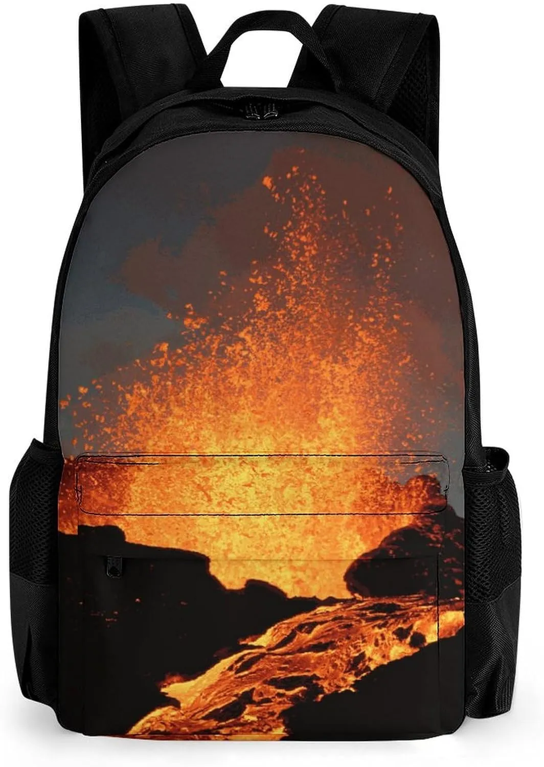 Magma Volcanoes Eruption Travel Backpack 16.1" * 12.6" * 6.7" Laptop Bag Business Daypack Travel Gear for Work Office
