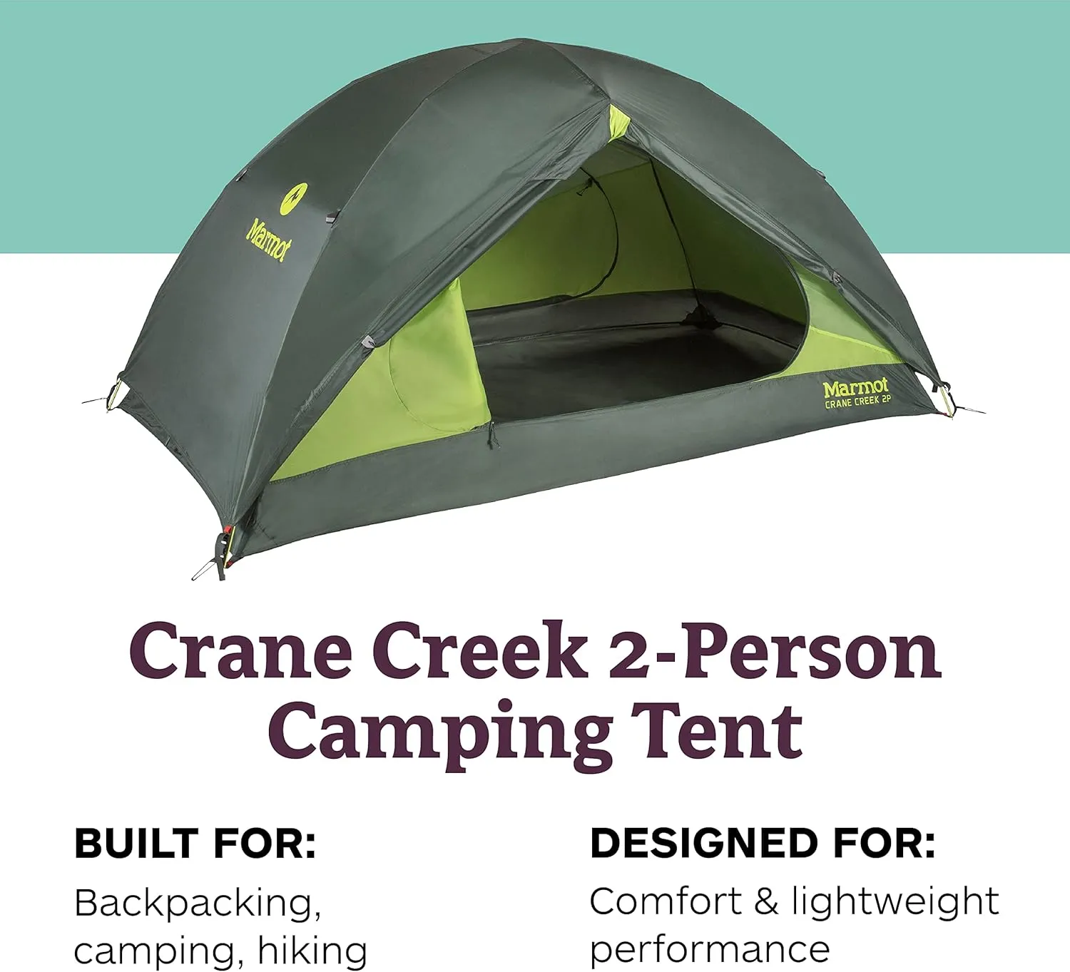 MARMOT Crane Creek 2P/3P Camping and Backpacking Tents & Footprints