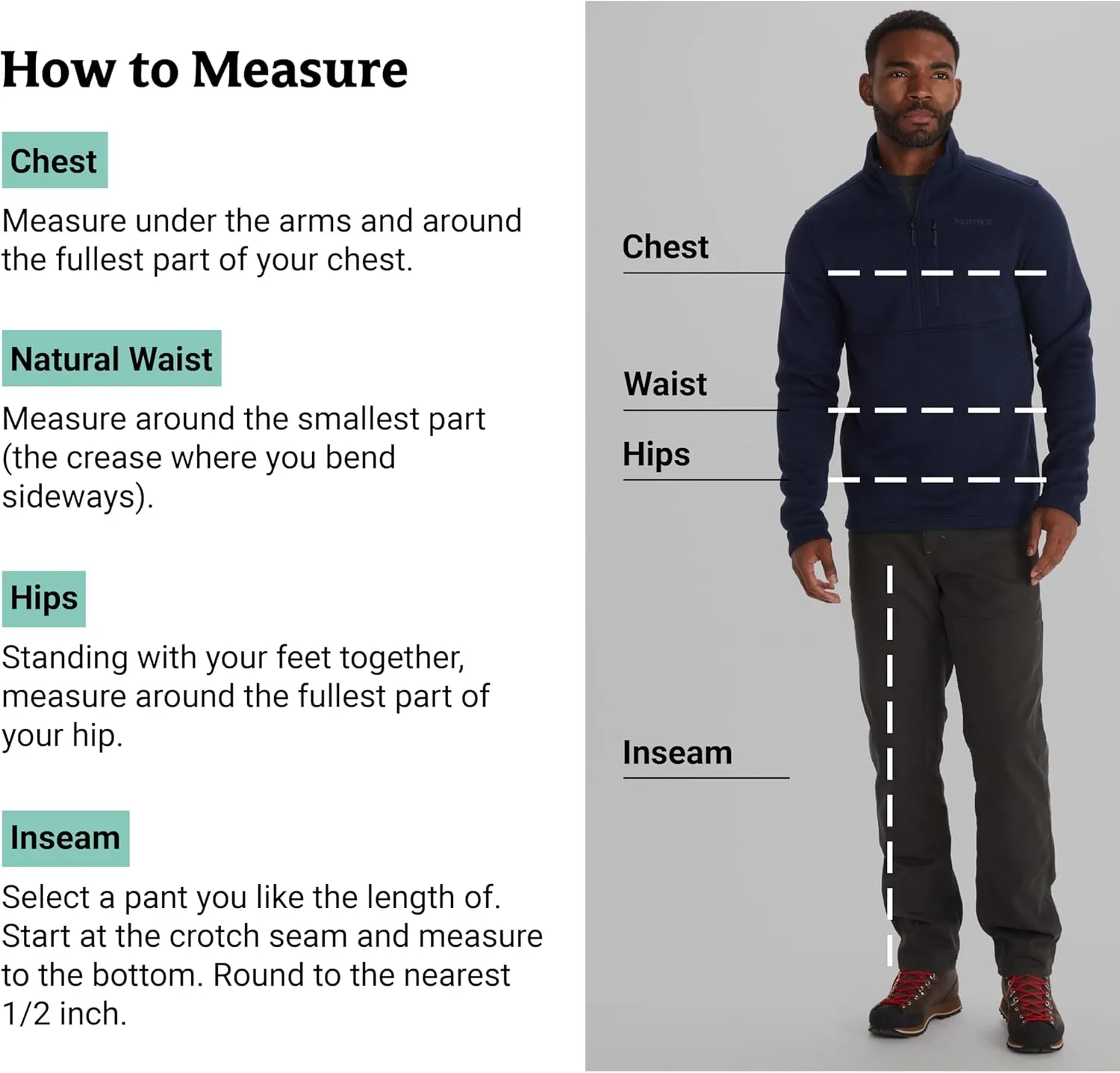 MARMOT Men's Drop Line 1/2 Zip Fleece Jacket