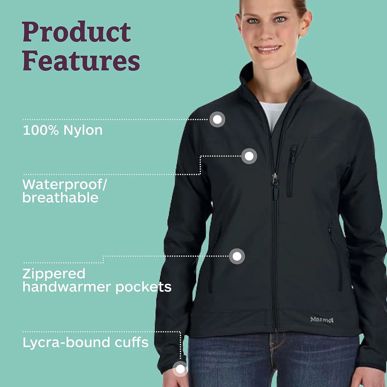 MARMOT Women's Tempo Jacket - Breathable, Water-Resistant Softshell