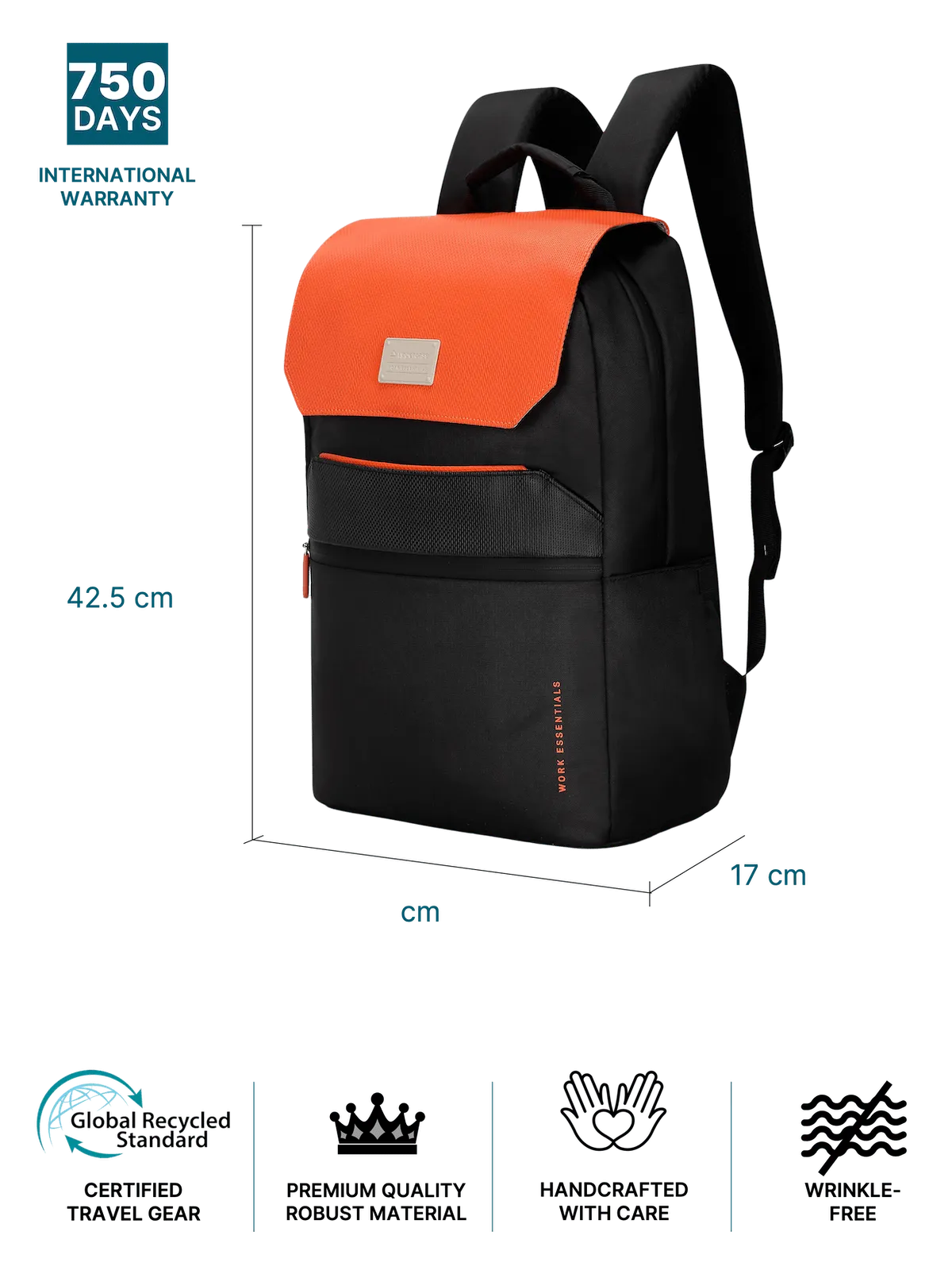 Matrix Orange and Black Backpack