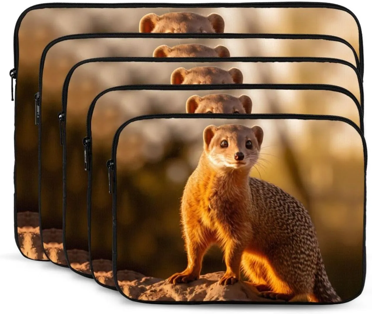 Meerkat Pattern Shockproof Portable Laptop 17 inch Sleeve Bag for Men and Women - Ideal for Business Travel, School, and Daily Use