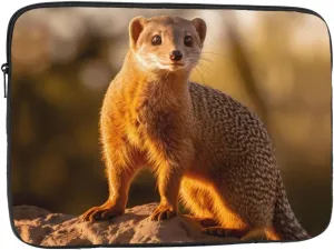Meerkat Pattern Shockproof Portable Laptop 17 inch Sleeve Bag for Men and Women - Ideal for Business Travel, School, and Daily Use