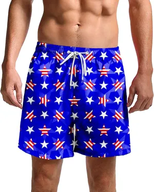 Mens Boys Shorts Quirky Digital Print Drawstring Tie Elastic Waist Casual Fashion Beach Shorts Mens Boys Shorts