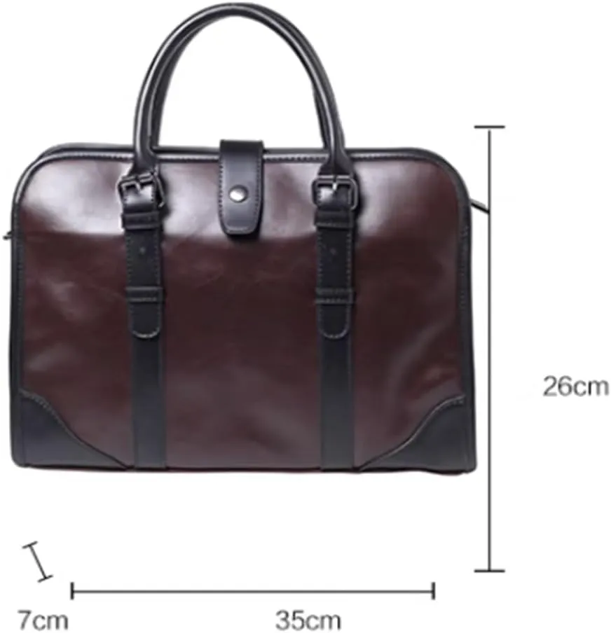 Men's Briefcase Men's Business Briefcase Shoulder Bag for Work Office Travel