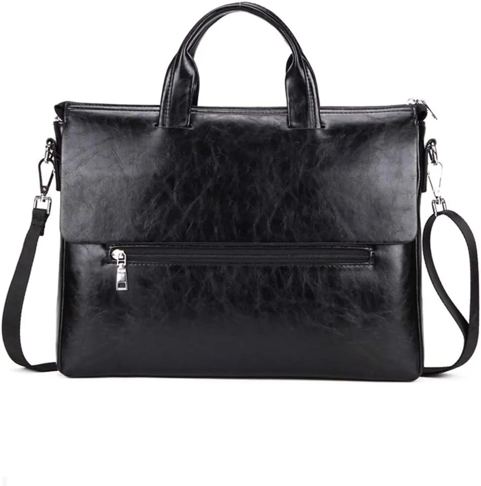 Men's Briefcase Mens Business Briefcase Shoulder Handbags With an Removable Shoulder Strap for Work Office Travel