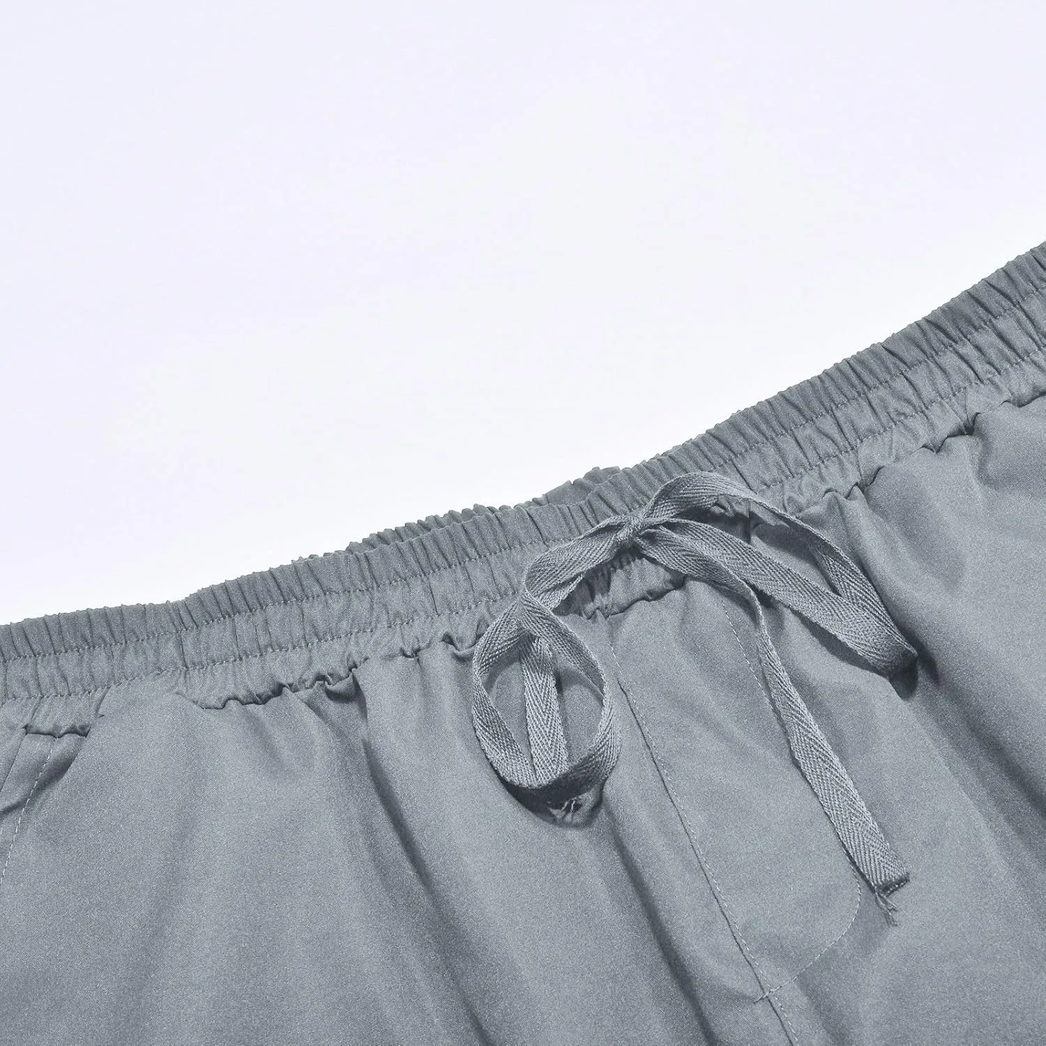 Mens' Fleece Joggers Sweatpants Solid Color Pants Men Overalls Drawstring Workout Tactical Joggers Sweatpants for Men