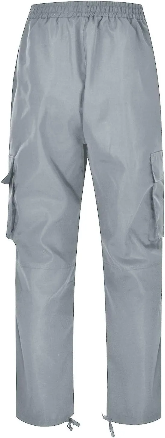 Mens' Fleece Joggers Sweatpants Solid Color Pants Men Overalls Drawstring Workout Tactical Joggers Sweatpants for Men