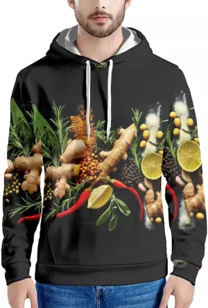 Men'S Novelty Hoodie 3D Wolf Fox Hoodie For Men With Front Pocket S-6XL