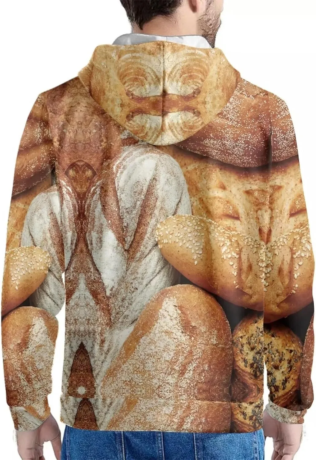Men'S Novelty Hoodie 3D Wolf Fox Hoodie For Men With Front Pocket S-6XL