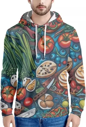 Men'S Novelty Hoodie 3D Wolf Fox Hoodie For Men With Front Pocket S-6XL