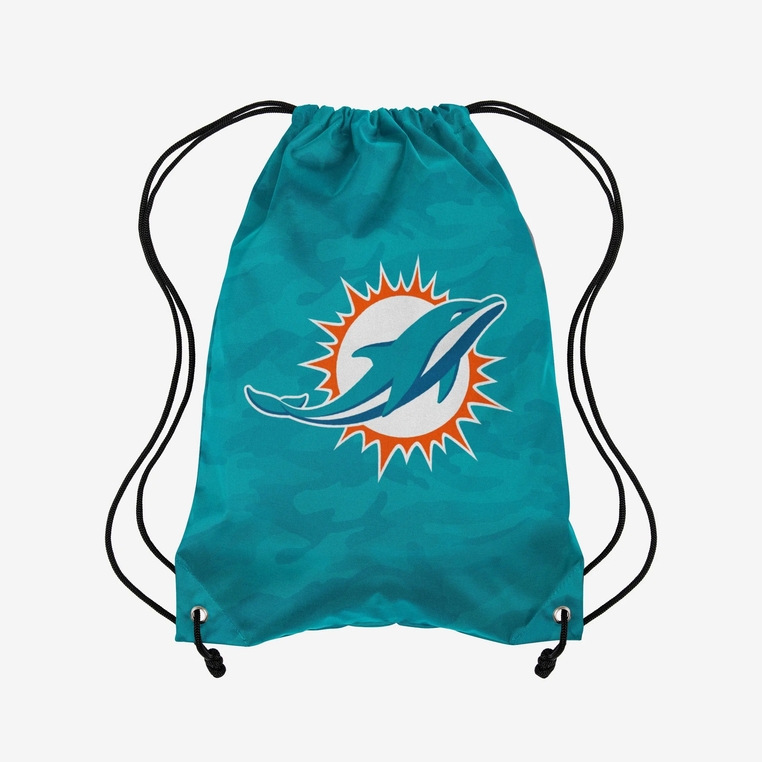 Miami Dolphins Big Logo Camo Drawstring Backpack