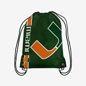 Miami Hurricanes Big Logo Drawstring Backpack