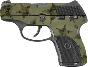 MightySkins Skin Compatible with Ruger LC9 9mm 3.12 Barrel - Army Star | Protective, Durable, and Unique Vinyl Decal wrap Cover | Easy to Apply, Remove, and Change Styles | Made in The USA