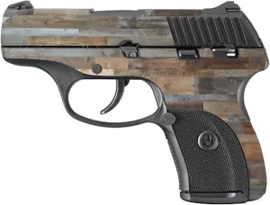MightySkins Skin Compatible with Ruger LC9 9mm 3.12 Barrel - Gray Wood | Protective, Durable, and Unique Vinyl Decal wrap Cover | Easy to Apply, Remove, and Change Styles | Made in The USA