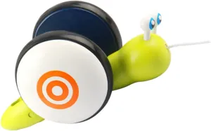 Milisten Wooden Snail Pull Toy for Toddlers Walking Training Dragging Car Toy for One Year Coordination and Balance Safe Smooth Design