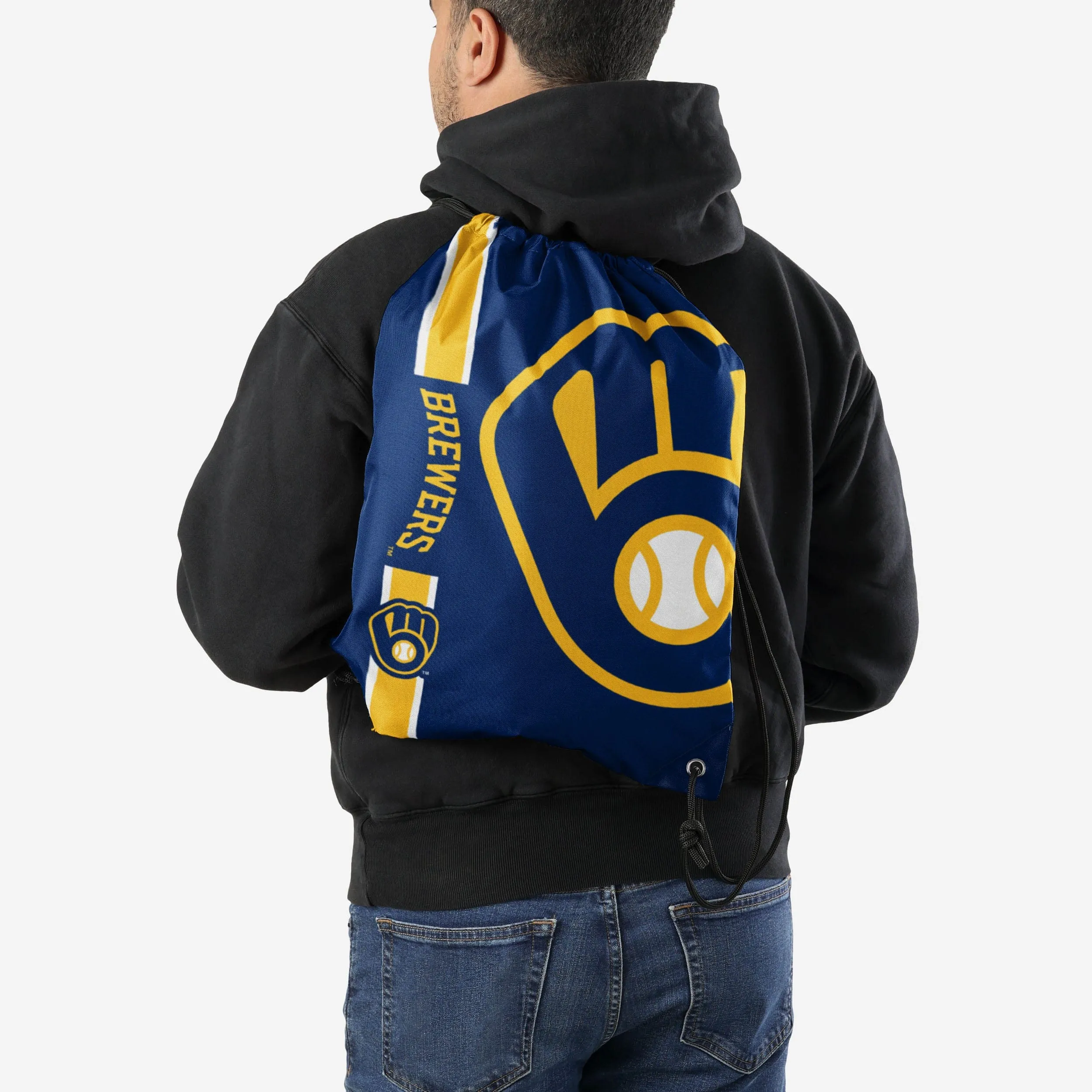 Milwaukee Brewers Big Logo Drawstring Backpack
