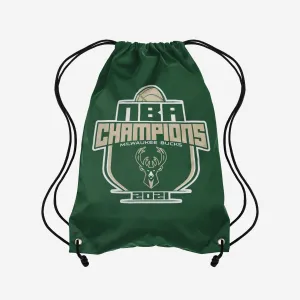Milwaukee Bucks 2021 NBA Champions Logo Drawstring Backpack