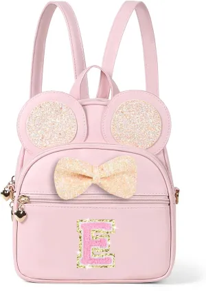 Mini Backpack for Girls Bowknot, Cute Leather Backpack Toddler Purse Birthday Gifts for Kids Girls