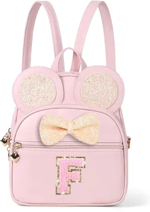 Mini Backpack for Girls Bowknot, Cute Leather Backpack Toddler Purse Birthday Gifts for Kids Girls