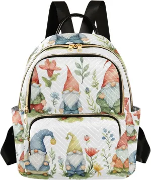 Mini Backpack Purse for Women, Plants Dwarf Travel Bag Casual Daypack Shoulder Bag