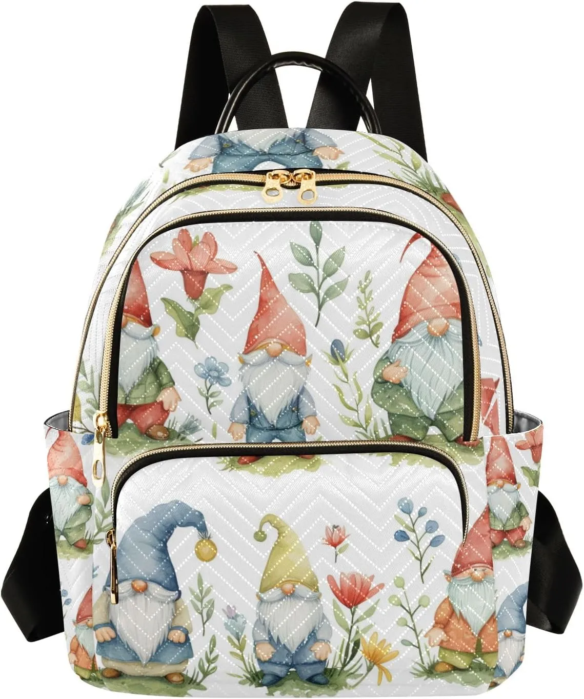 Mini Backpack Purse for Women, Plants Dwarf Travel Bag Casual Daypack Shoulder Bag