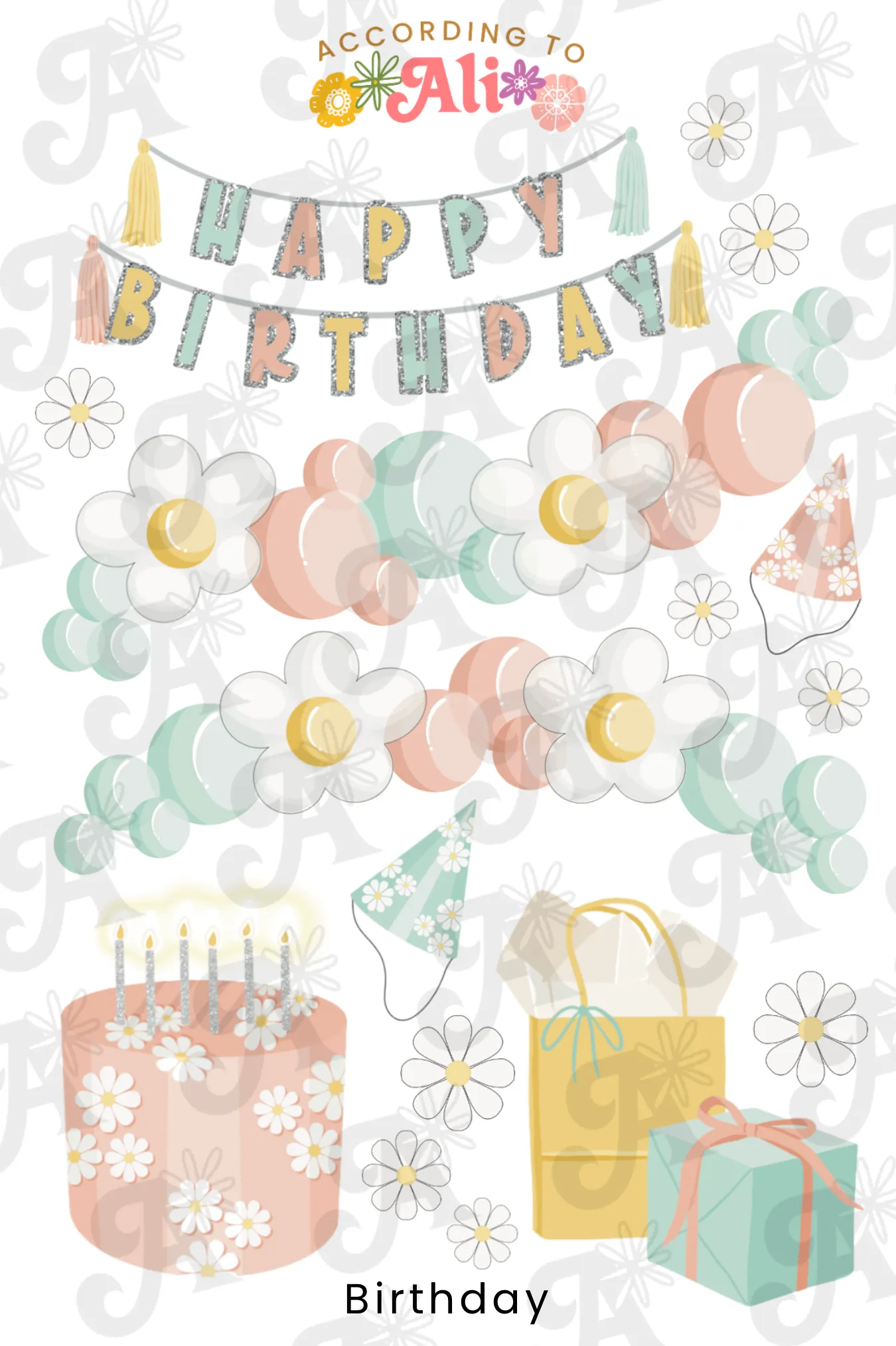 Mini Birthday Sticker Sheet