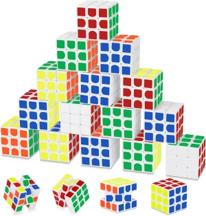 Mini Cube 20 Pack Magic Cube, Puzzle Party Favors for Kids Party Puzzle Game Toys Classroom Rewards & School Prize for Students, Stress Relief Toys Goody Bag Filler Birthday Easter Gift