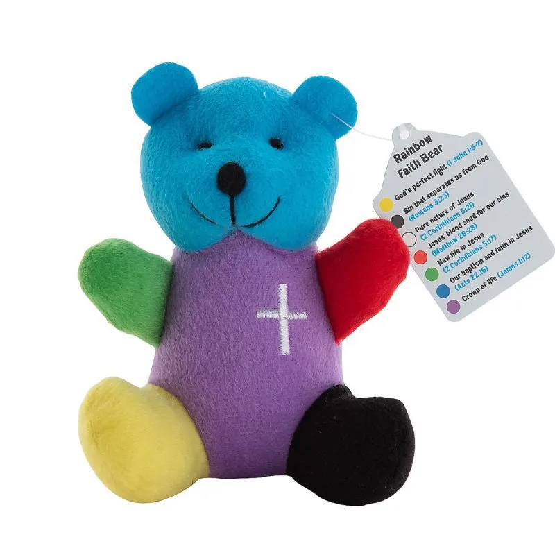 Mini Religious Stuffed Bright Bears (24 total plush toys in 2 bags) $1.60 each
