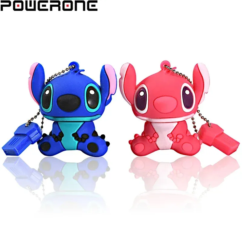 Mini U Disk Flash Drives 64GB 32GB 16GB 8GB Cartoon USB 2.0 Flash Memory Pen Drive External Storage