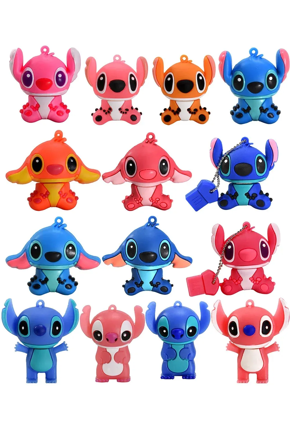 Mini U Disk Flash Drives 64GB 32GB 16GB 8GB Cartoon USB 2.0 Flash Memory Pen Drive External Storage
