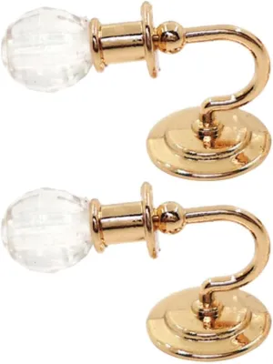 Miniature Dollhouse Wall Light Pair - Metal Multi-Color Led Lamps for 1:12 Scale Doll House, Vintage Decor for Living Room, Kitchen, Office