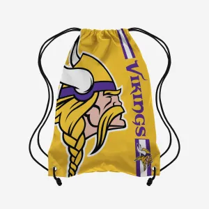 Minnesota Vikings Yellow Alternate Color Big Logo Drawstring Backpack