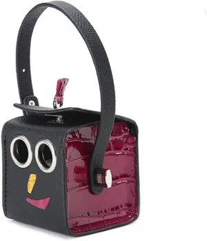 Mmsu Mini Robot Bag Charm, Fashion Leather keychain Accessory For Handbags Tote Purse Crossbody Shoulder Bag For Women