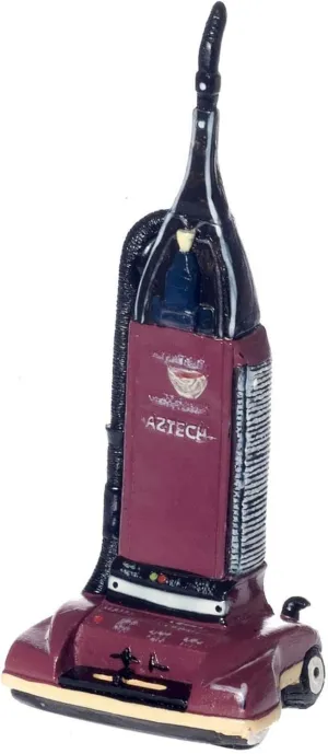 Modern Vacuum Cleaner Mini Cleaning Accessory - Dollhouse Furniture - Height: 85mm (3.5/16 inches) - Adult - Multicoloured - No Batteries Required