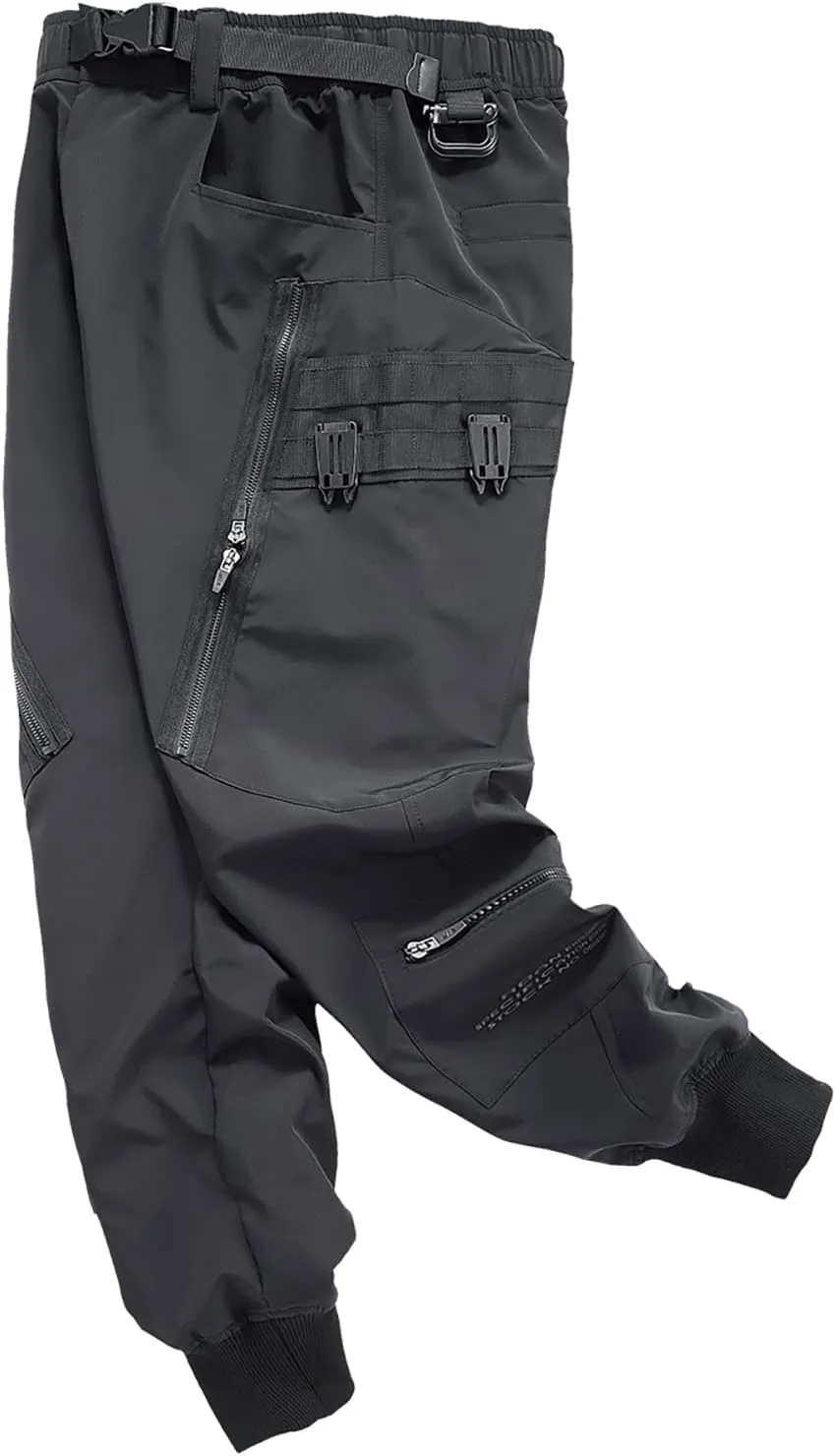 MOKEWEN Men's Jogger Cargo Techwear Streetwear Ankle Casual Harem Pants with Pocket