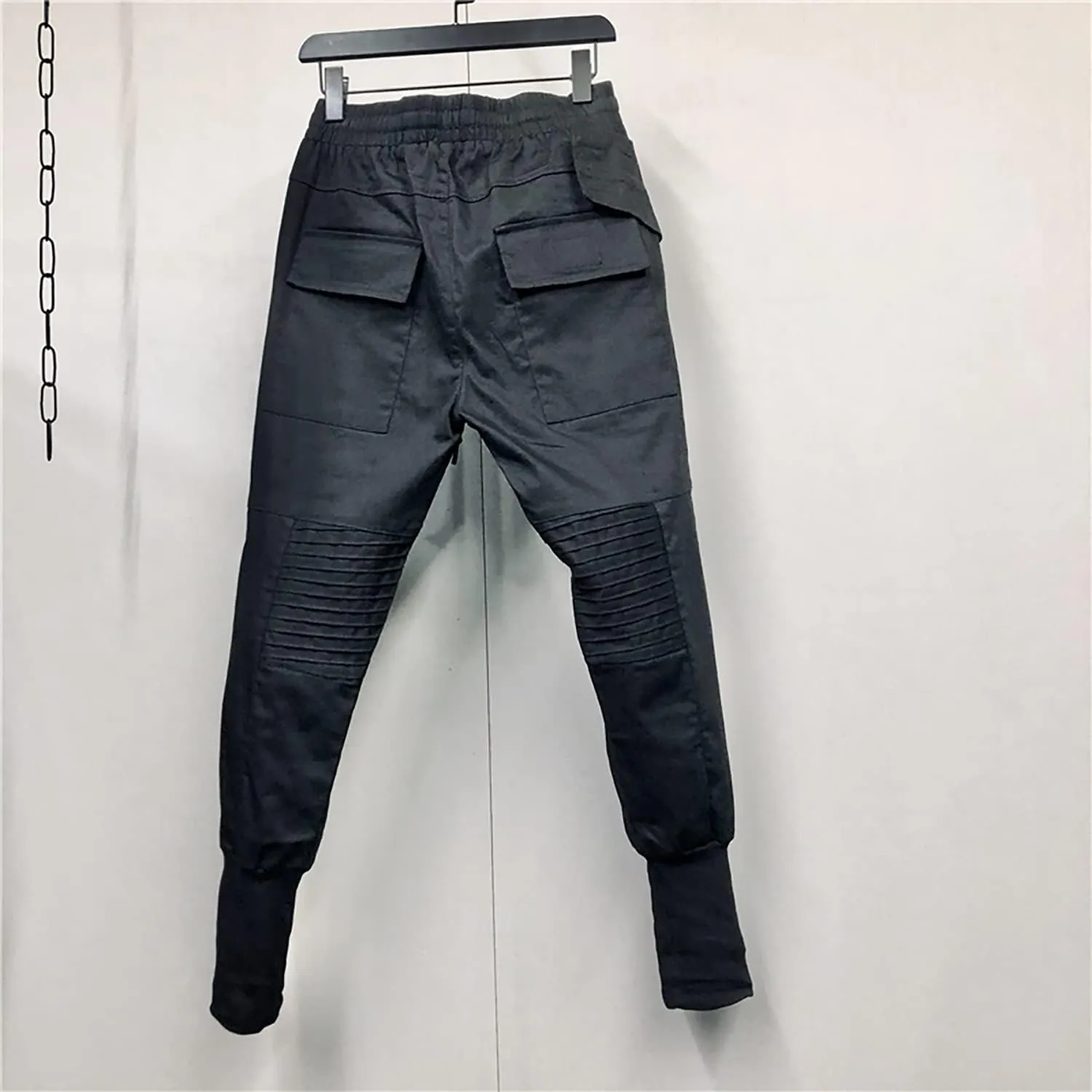 MOKEWEN Men's Jogger Cargo Techwear Streetwear Ankle Casual Harem Pants with Pocket