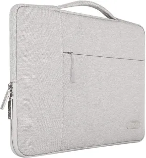 MOSISO Laptop Case 13.3 inch, 13-14 inch Laptop Sleeve with Handle Compatible with MacBook Air/Pro 13 / Pro 14, HP Dell ASUS Lenovo Notebook, Polyester Multifunctional Computer Bag, Gray