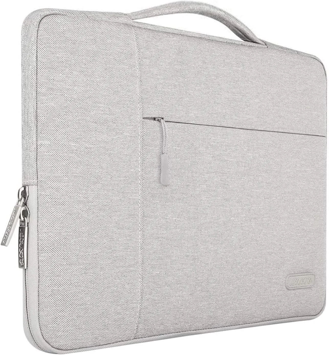 MOSISO Laptop Case 13.3 inch, 13-14 inch Laptop Sleeve with Handle Compatible with MacBook Air/Pro 13 / Pro 14, HP Dell ASUS Lenovo Notebook, Polyester Multifunctional Computer Bag, Gray