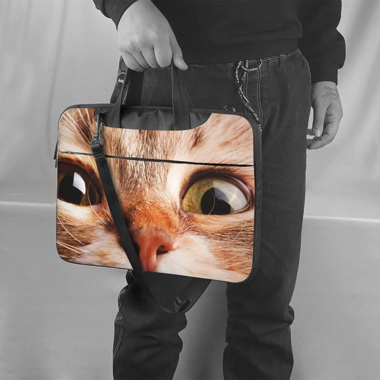 Mount Fuji cherry blossoms Laptop Shoulder Bag ​for Men Women, Computer Carrying Case Messenger Bag with Strap