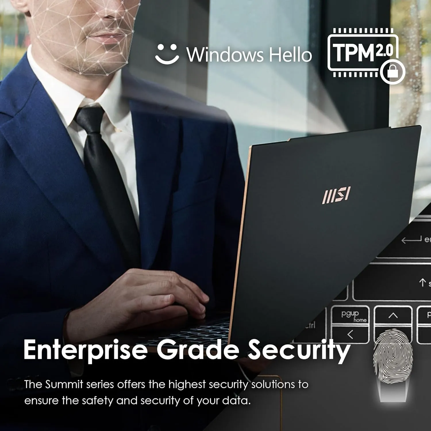 MSI Summit 13 AI  Evo (2024) 13.3" FHD  Professional Laptop: Intel Core Ultra 7-258V, ARC Graphics, 32GB LPDDR5X, 2TB NVMe SSD, Thunderbolt 4, Win 11 Pro: Ink Black A2VMTG-017US
