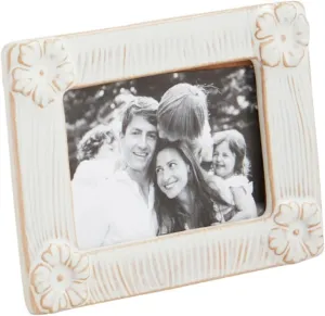 Mud Pie Horizontal Flower Mini Frame; 5.5" x 4.25"