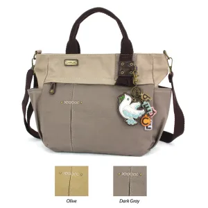 Multi Pocket Tote - Charming Charms Dove PEACE